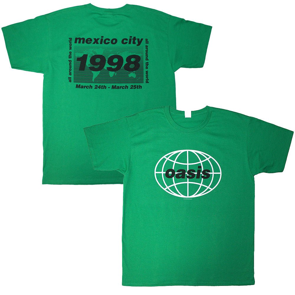 OASIS オアシス (10月 来日 記念 ) - 1998 World Tour Mexico City / バックプリントあり / Tシャツ / メンズ - PGS